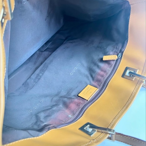 Vintage Gucci Tote Bag - tan GG canvas authentic - Picture 7 of 12